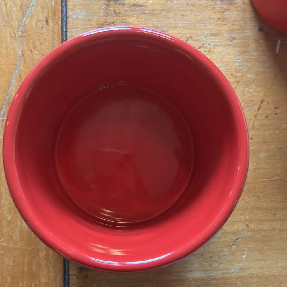 Red Ceramic French Butter Bell - Picture 6 of 6